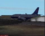 United 737-200 Landing