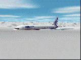 757 crash in snow