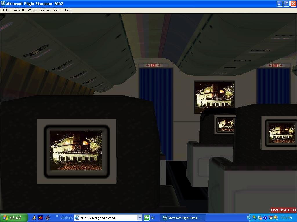In Flight 777 Business Cabin