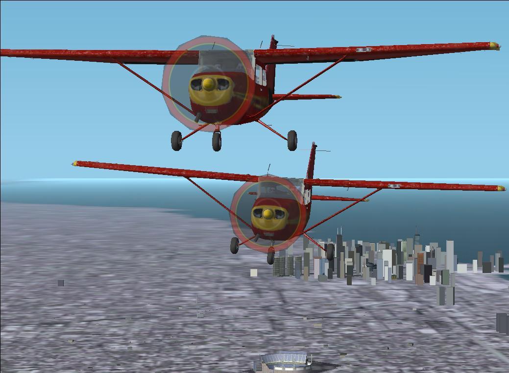 Two Cessnas over Meigs