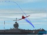 Hawk over carrier