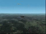 F-4 escourting two F-105 over laos