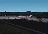 Learjet Landing