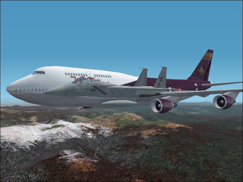 747 with escort