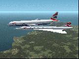 British formation (777 and Concorde)