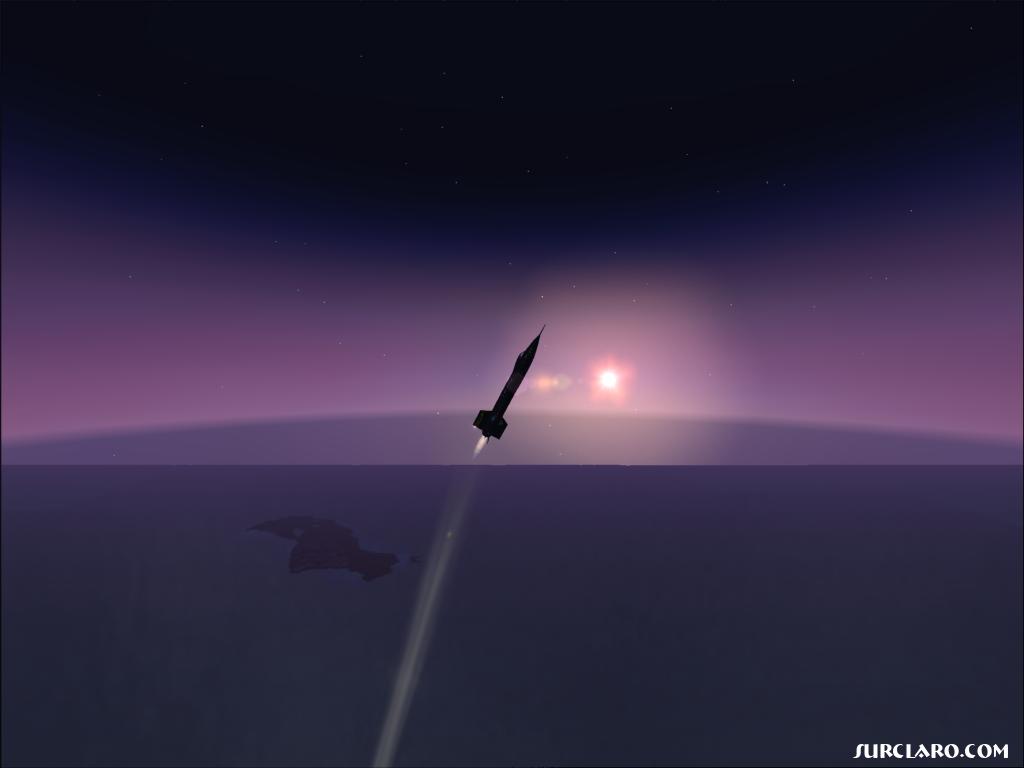 X-15 above Hawaii