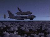 Shuttle on a Boeing 747
