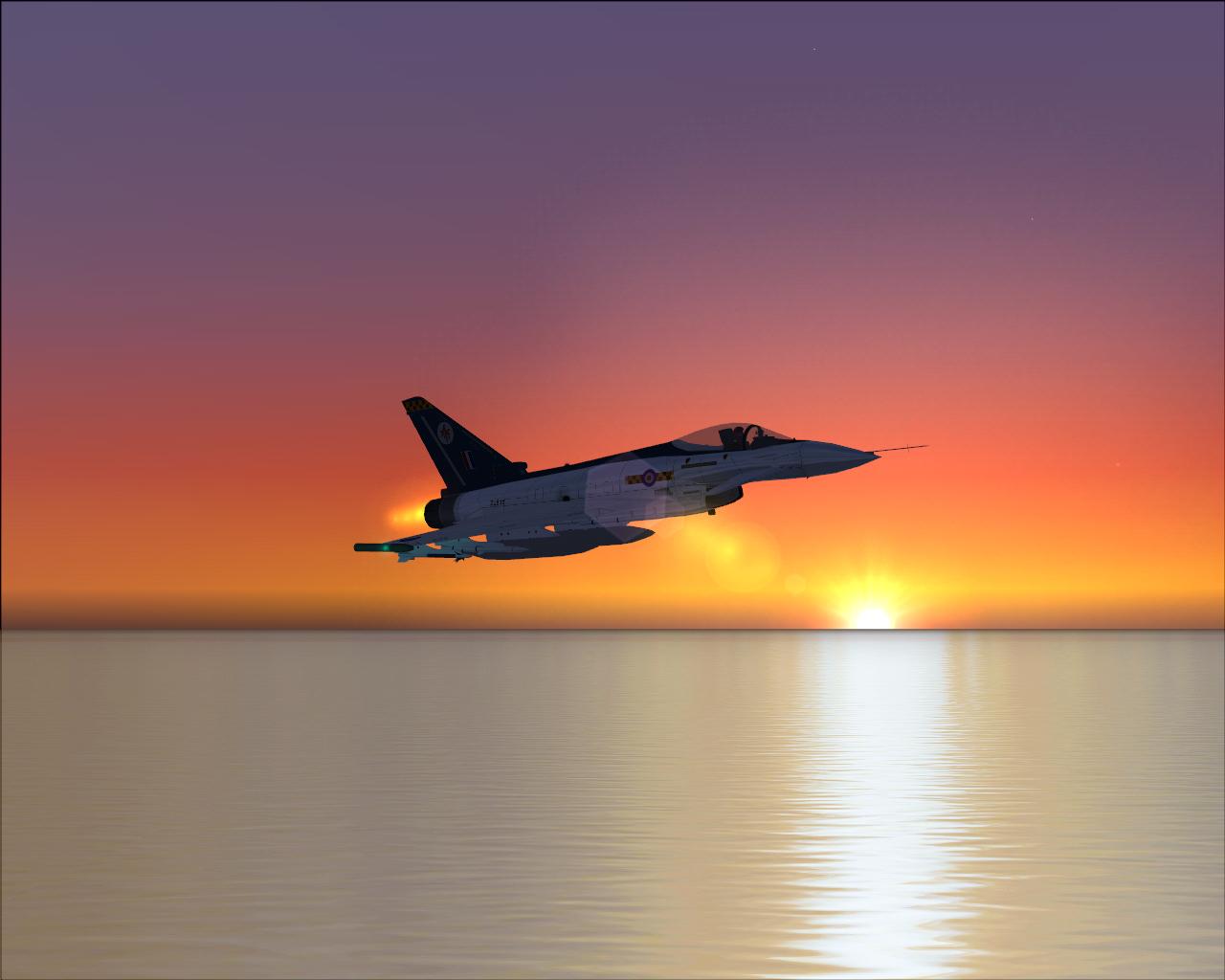 Eurofighter at Dusk