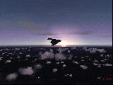 B-2 into Sunset