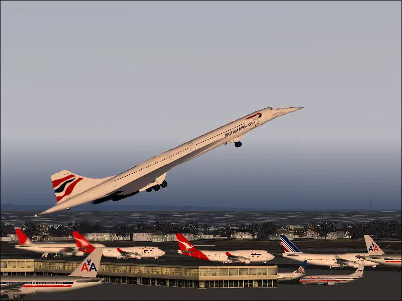 Concorde in flight