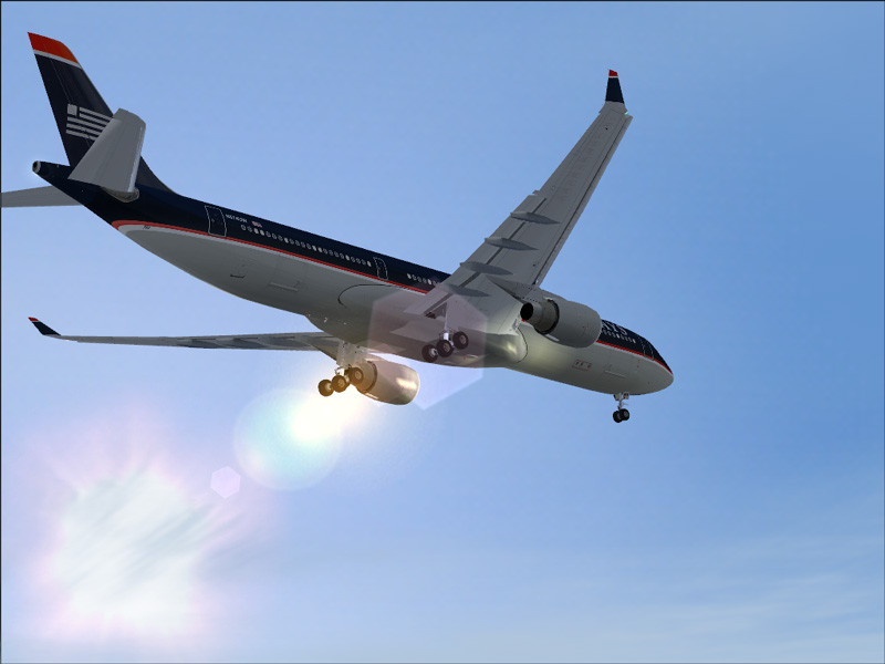 Landing in the morning