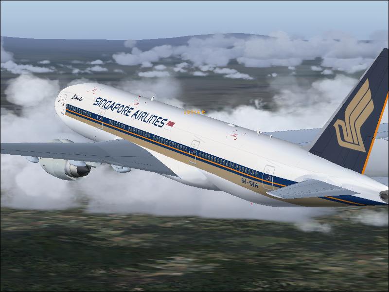 In flight