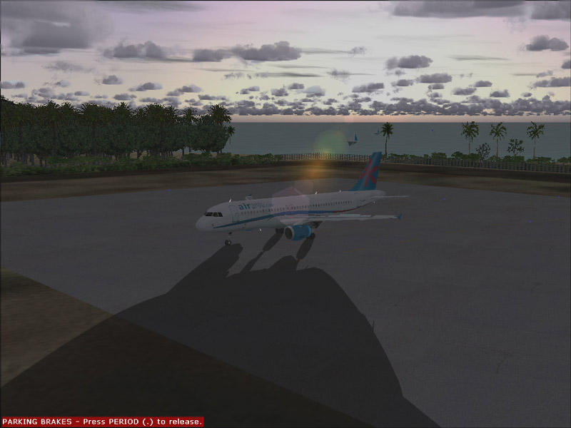 A320 in the evening