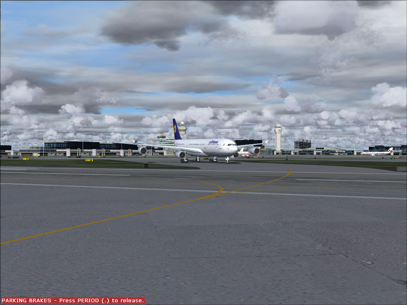 A340 Lufthansa at Schiphol
