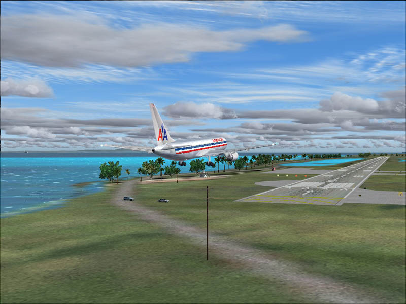 Landing in warm Jamaica