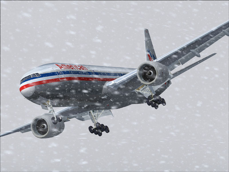 B777 landing