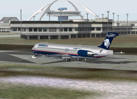 MD-83 in Parking KLAX