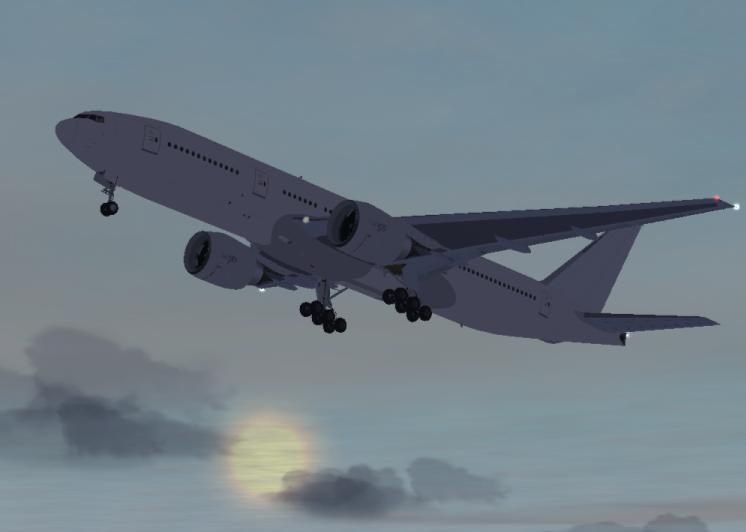 777-200 take off