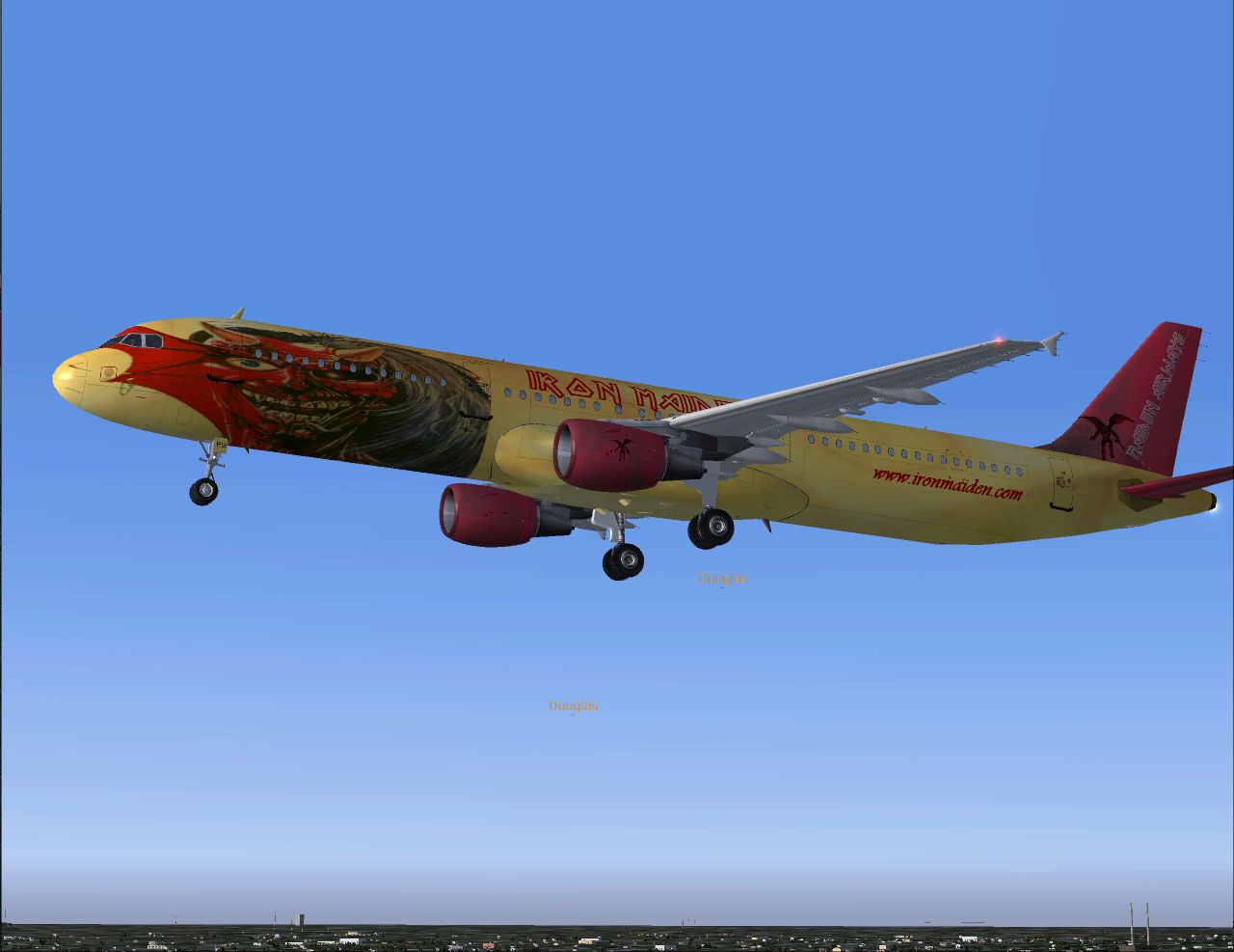 Iron maiden Coming In to land At KJFK