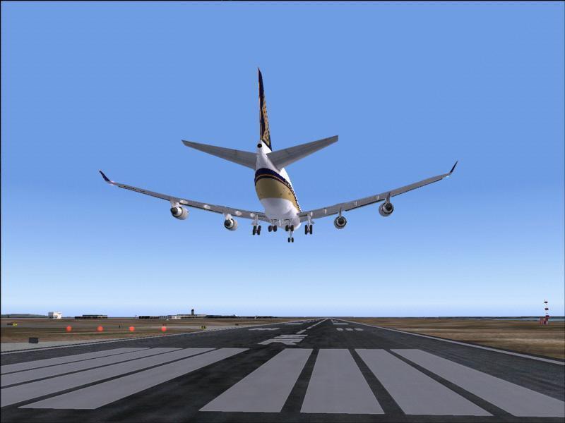landing in changi intl