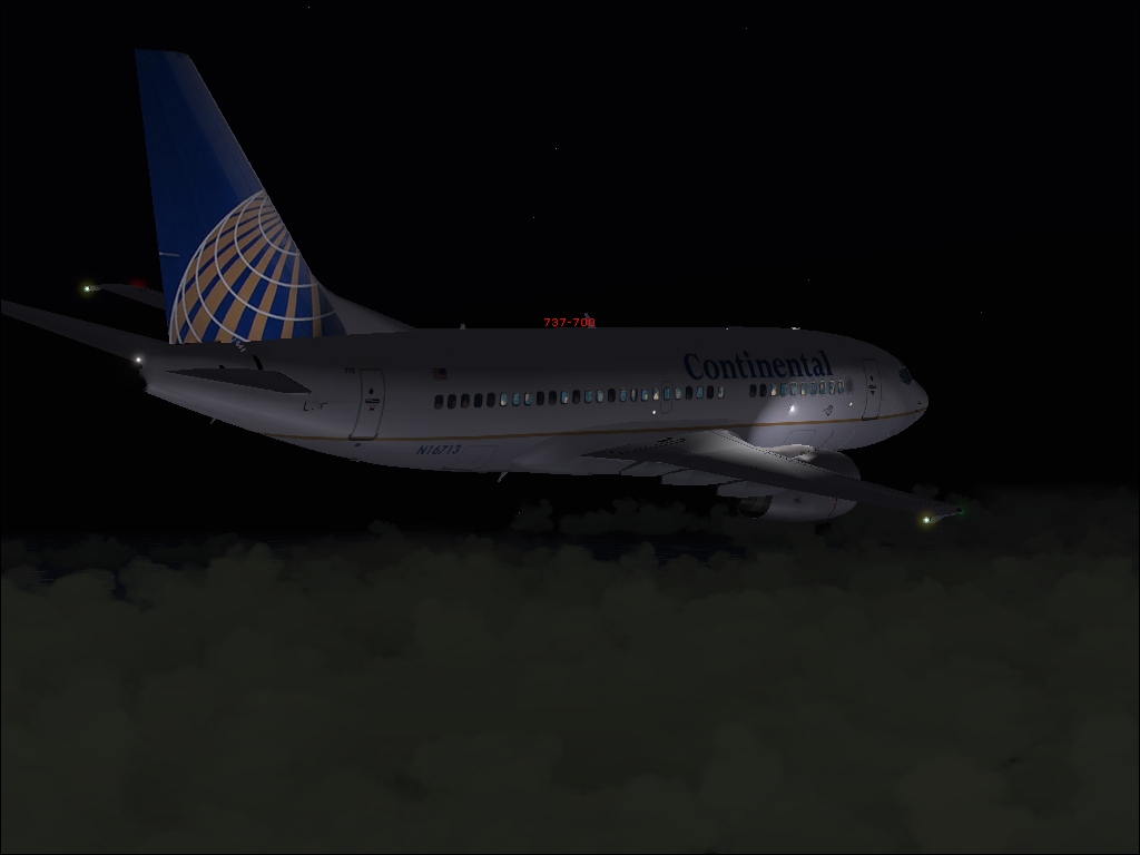 737-700 Night Shot
