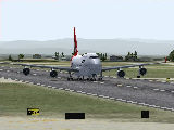 747 on takeoff