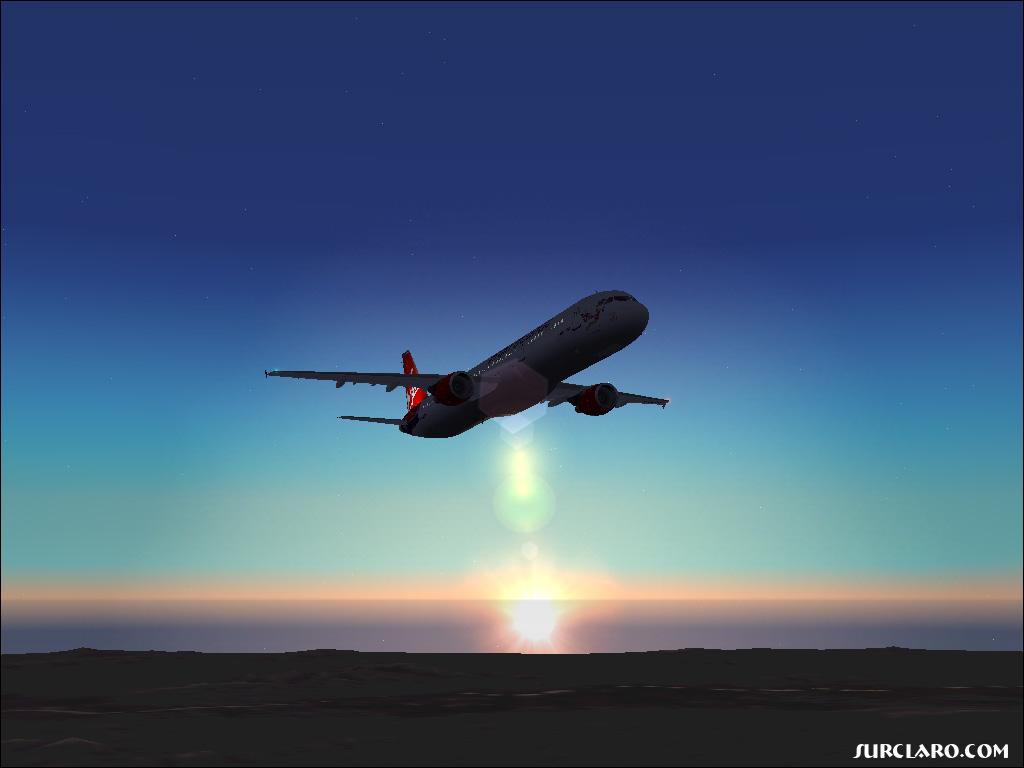 Virgin A321 Flying