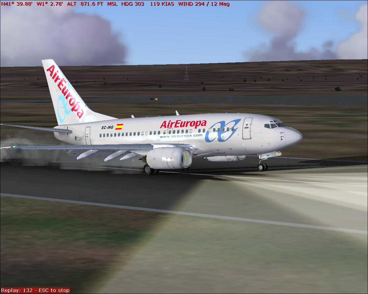 Air Europa 736 Landing