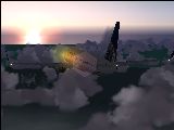 Continental 737 Sunset