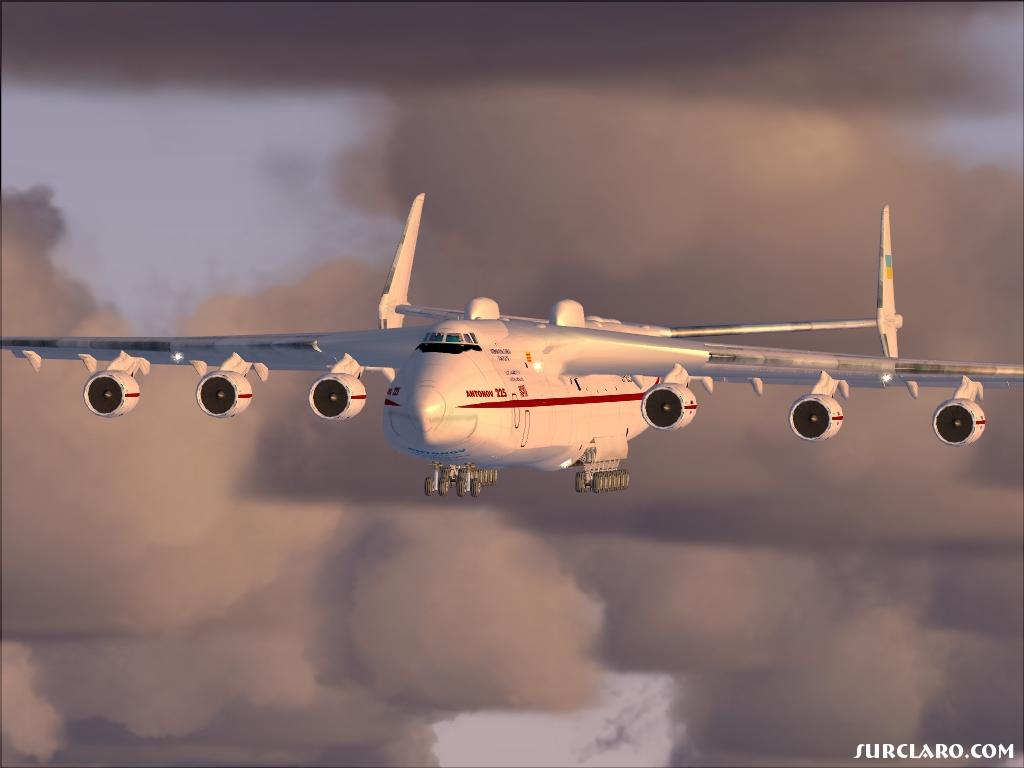 AN225 on short final