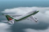 Fs2002 Alitalia Meljets Boeing 747-400 This Is A Textures Repaint For Meljets B747-400 Wit — 1
