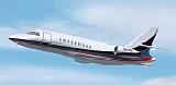 Fs2002 Dassault Falcon 2000 Private, Fictional Livery - White With Red, Blue & Black Trim