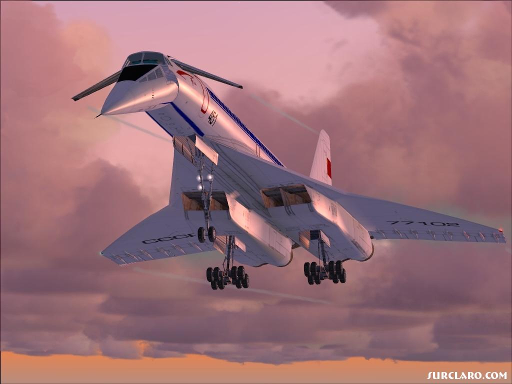 Tu-144 shoort final into UUBW