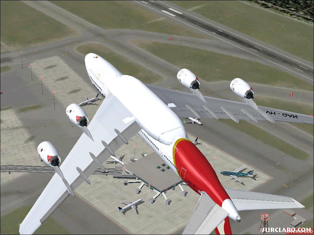 a380 flying upside down