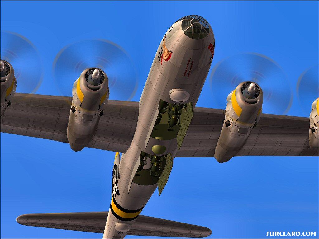 B-29 Bomb doors open