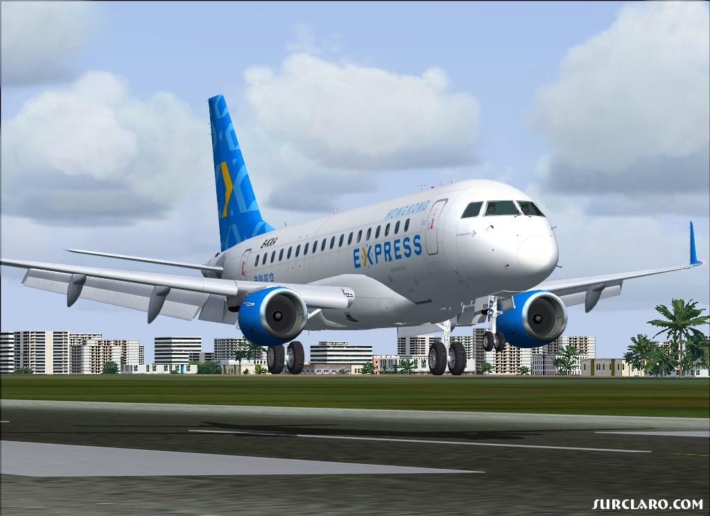 ERJ-170 flaring at RCKH