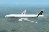 Fs2002 Boeing 777-200 Alitalia I-Disa 40-Sided Based Variable Sided Fuelage (Posky Origina — 1