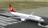 Fs2002 Turkish Airlines B737-8F2 Textures Repaint Of Ffg B737-800 In Thy Colors