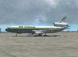 Fspainter Douglas Dc-10 In Air Afrique Old Livery, Registration #Tu-Tal; With 32-Bit Refle