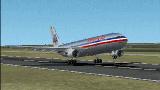 Fs2002 American Airlines Airbus A300-600R Full Moving Parts, Rotation Engine Fan And Turbi