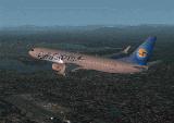 Fs2002 B737-800 Eurocypria 5B-Dbv A Textures Repaint Of The Ffg Boeing 737-800 In The Colo