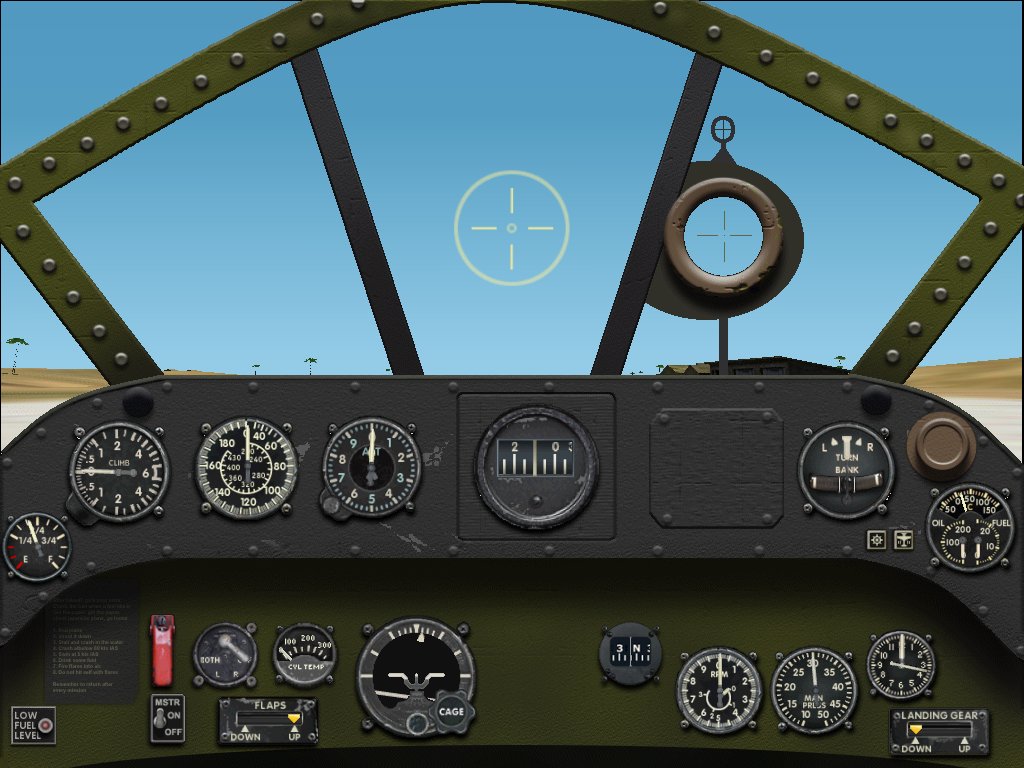 Combat Flight Simulator 2 - Cfs2 Panel - Tbd-1 Devastator Torpedo Bomber 1024X768 Panel — 1