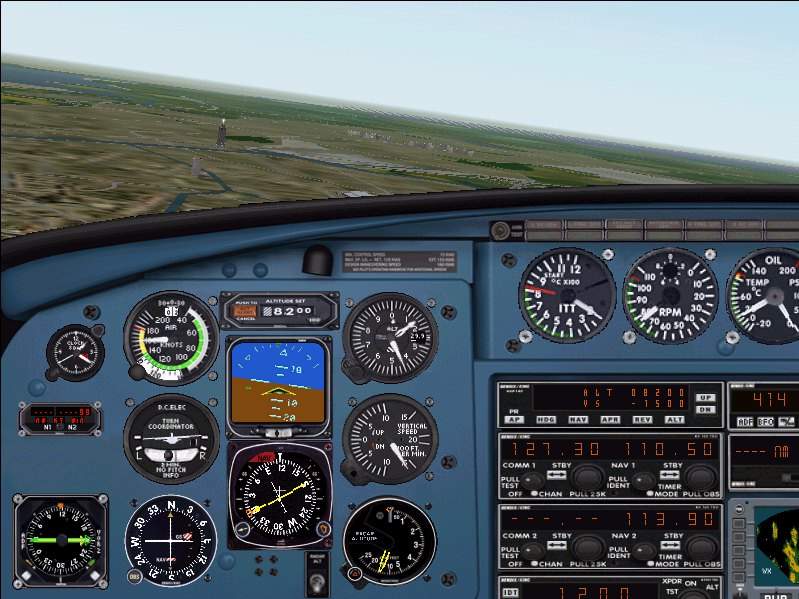 Fs2002 Panel - Piper Najavo Chieftain Picturereal Based Panel — 1