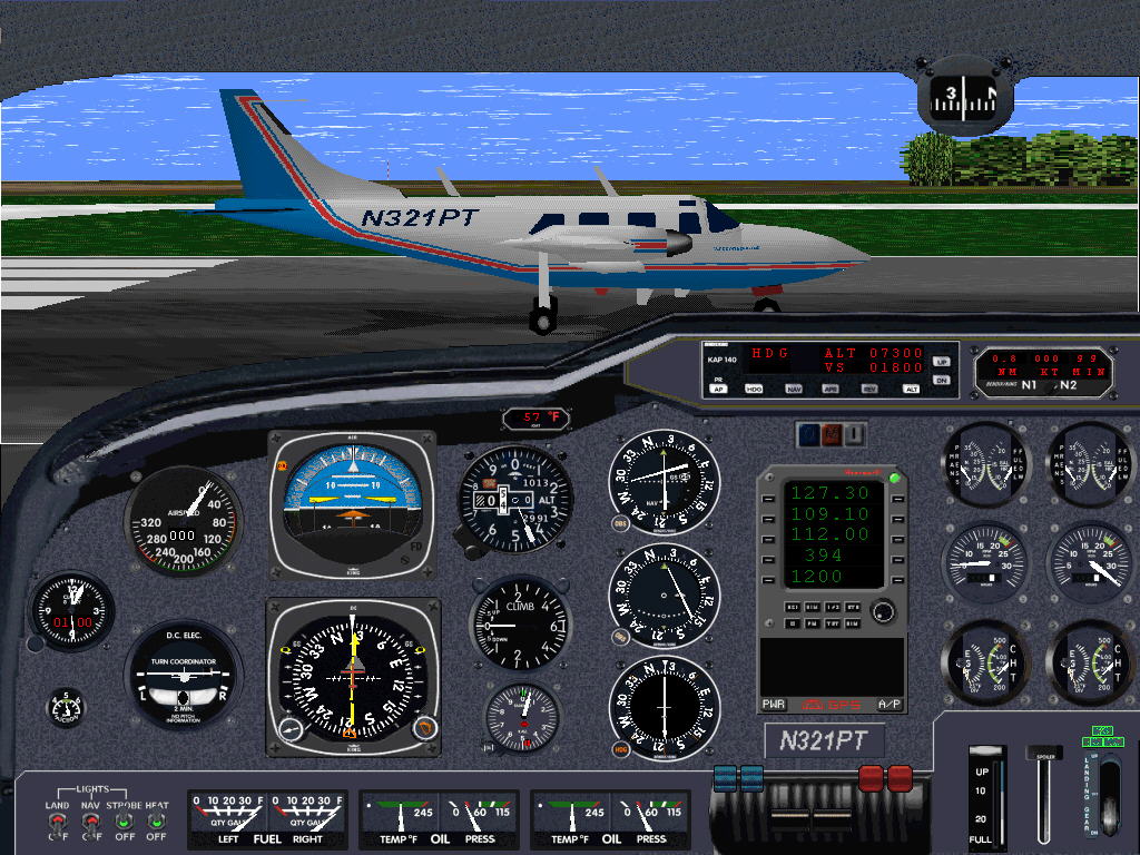 Flightsim Fs2004/Fs98 Panel: Piper Aerostar — 1