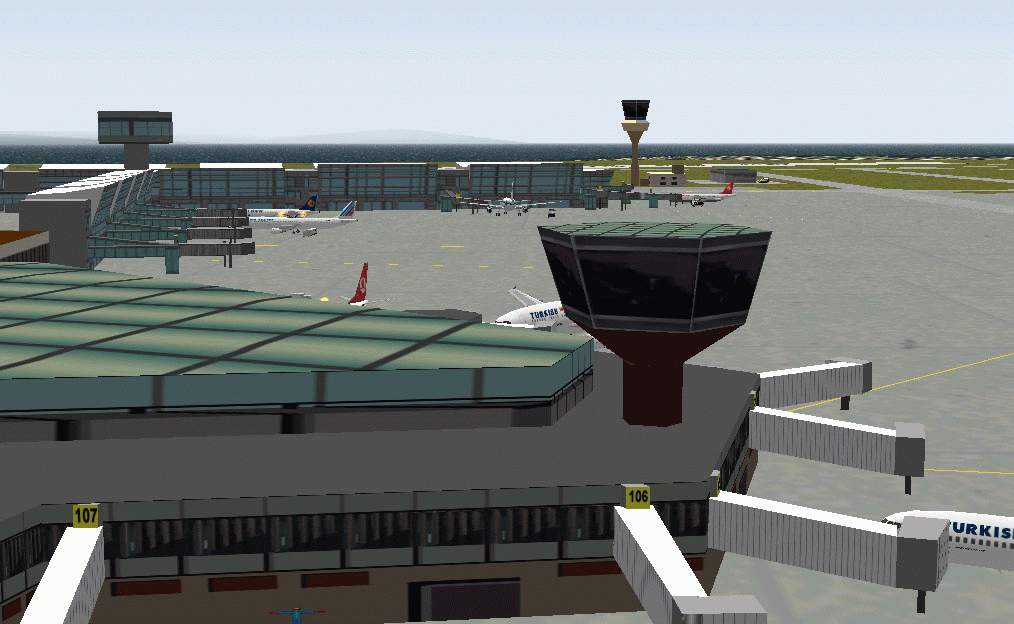 Fs2002 Scenery - Atatürk International Airport (Yesilkoy), Istanbul, Turkey V2 — 1