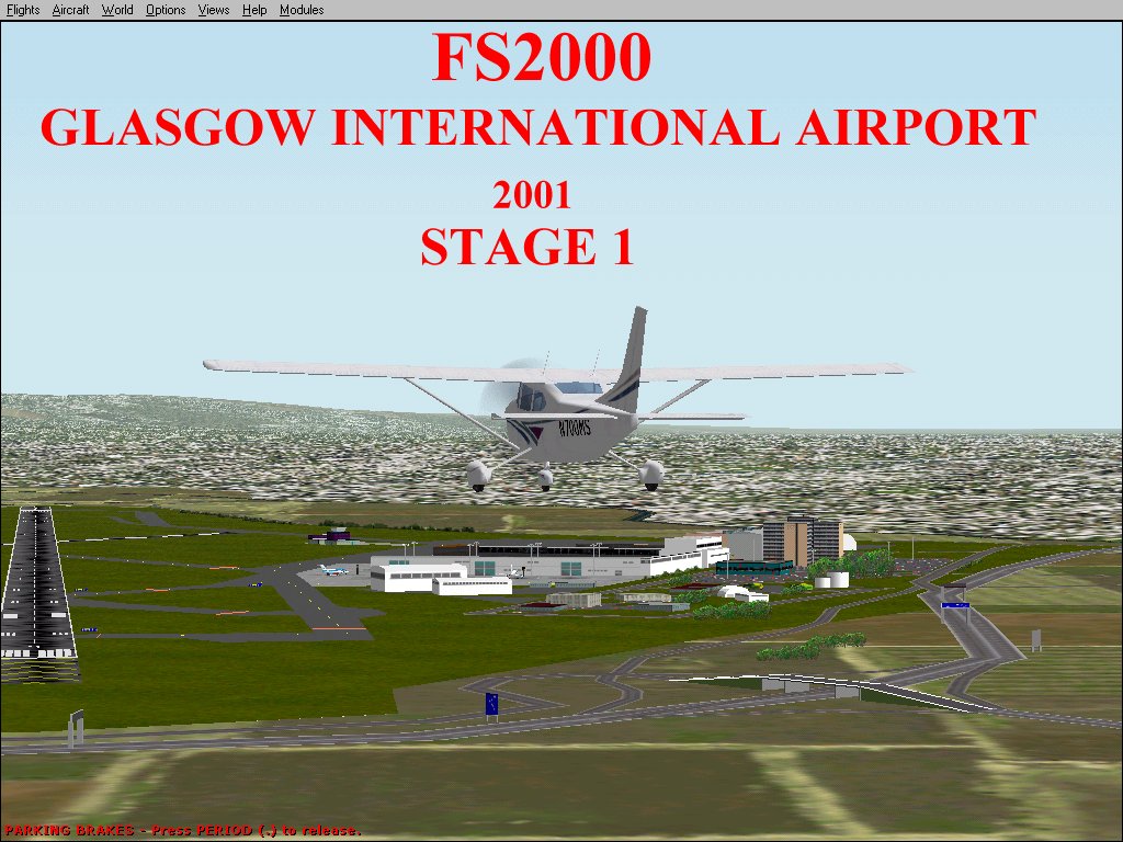 Fs2002 Scenery - Glasgow International Airport, Scotland, Uk Stage 1 — 1