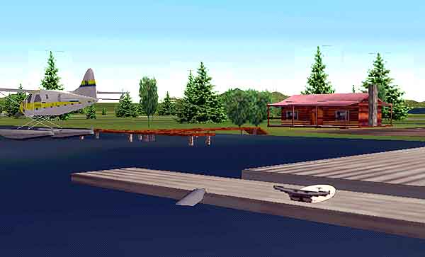 Fs2002 Scenery - Beluga Lake Floatplane Base — 1