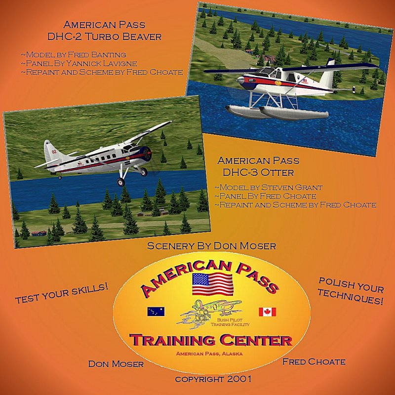 Fs2002 Scenery - American Pass, The First Bush Pilot Training School — 1