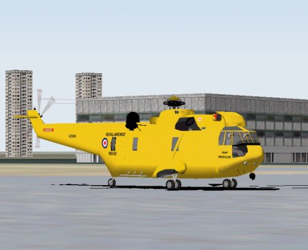 Helicopter Fs2002 Raf Westland Seaking Recsue Chopper