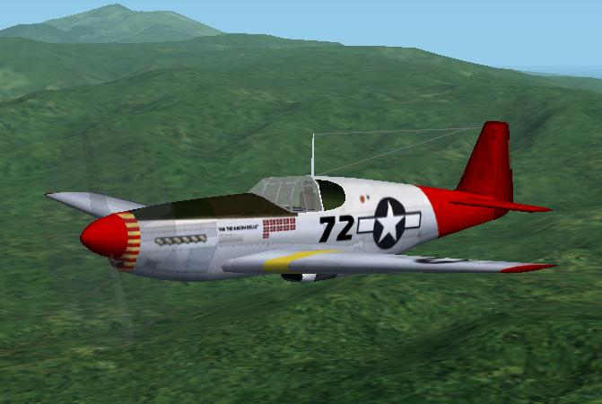 Fs2002 Military P-51B Mustang Of Lee Archer, The "Tuskegee Ace" — 1